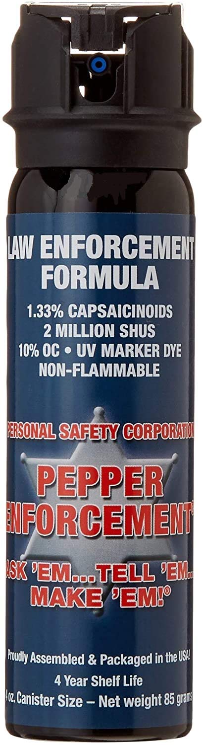 Pepper Enforcement PE1110MF-FT Fogger Pepper Spray - Maximum Strength 10% OC Formula - Emergency Self Defense Personal Protection & Home Safety (1)