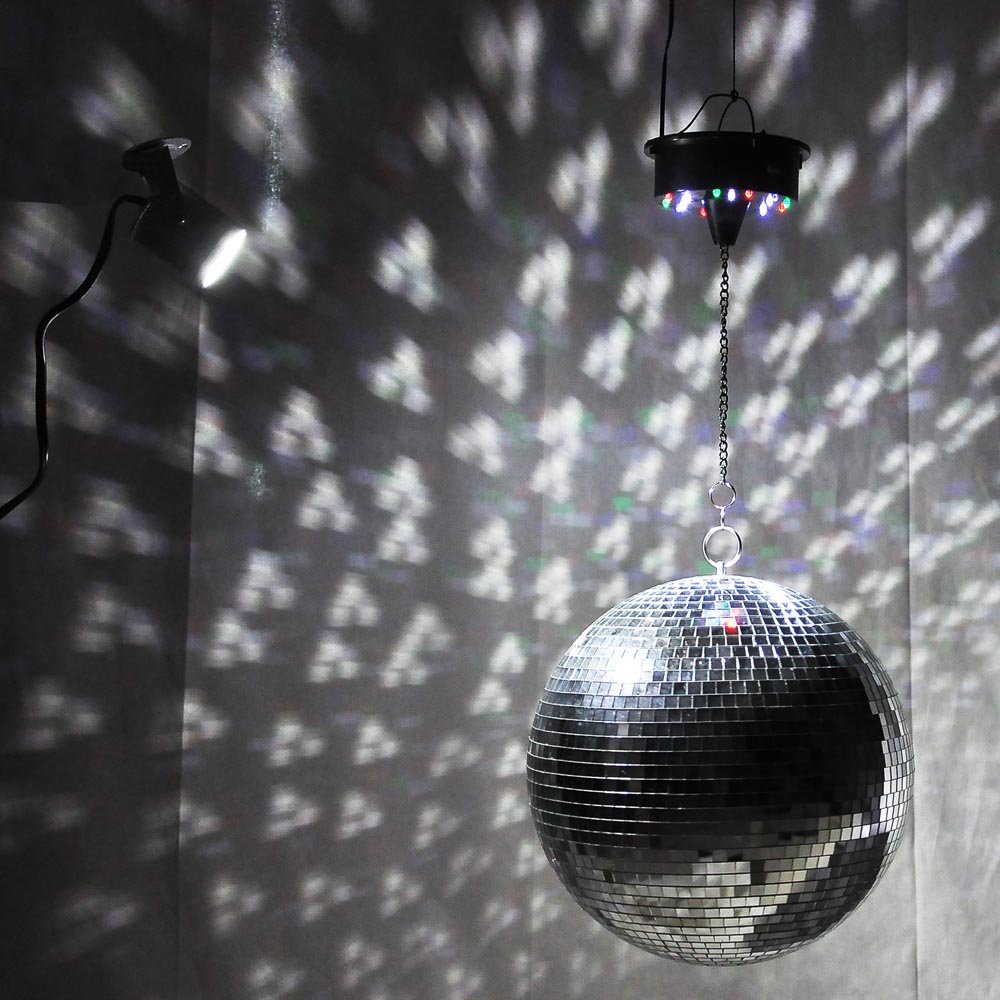 Yescom 12" Disco Mirror Glass Ball DJ Dance Club Stage Lighting Home Party Business Window Display Holiday Decoration