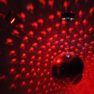 Yescom 12" Disco Mirror Glass Ball DJ Dance Club Stage Lighting Home Party Business Window Display Holiday Decoration