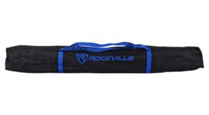 rockville rvss4a zipperd heavy duty carry bag with handles for speaker stand