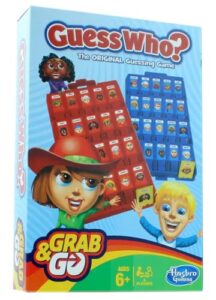 hasbro gaming unisex-adult grab and go guess who game, multicoloured, one size