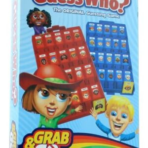 Hasbro Gaming Unisex-Adult Grab and Go Guess Who Game, Multicoloured, One Size