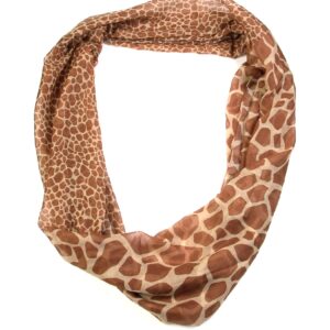 Scarf& Scarfand's Infinity Animal Print (Giraffe Brown)