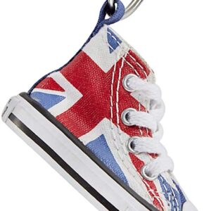 Converse Key Chain All Star Chuck Taylor Sneaker Keychain Authentic, British Flag, Small