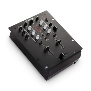 numark m2 - 2-channel scratch dj mixer, rack mountable with 3-band eq, microphone input and replaceable crossfader with reverse and slope controls