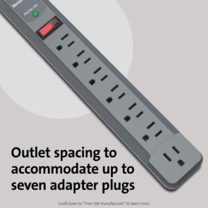 Kensington Guardian 7-Outlet, 6-Foot Cord, & 540 Joules Premium Surge Protector (K38217NA)