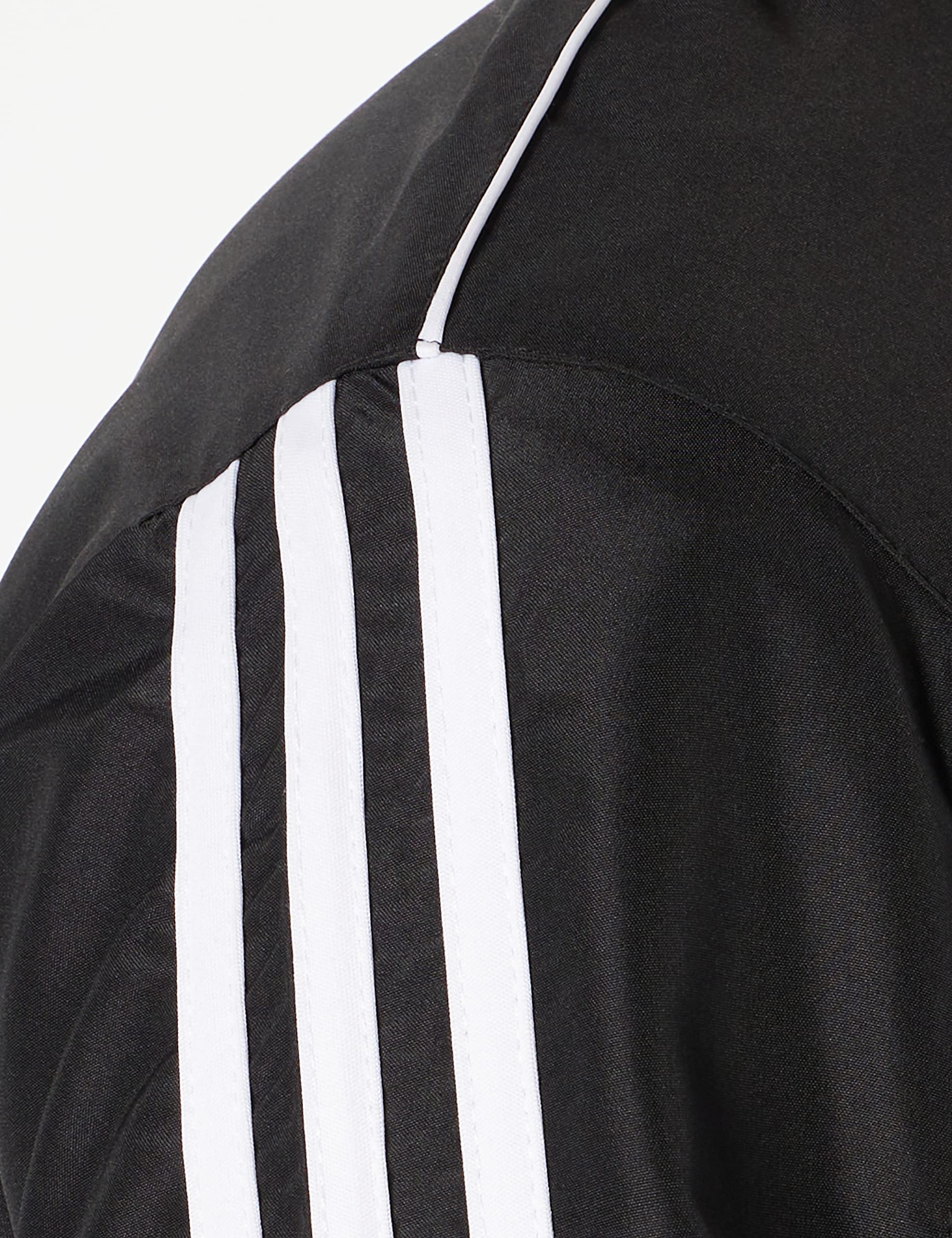 adidas Combat Sports 3-Stripes 100% Polyester Long Sleeve Light Track Jacket - Black White - 152 (Youth Medium)