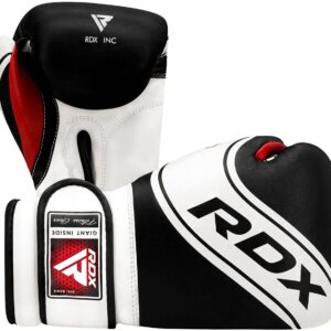 RDX Kids Boxing Gloves, 6oz 4oz Junior Training Mitts, Maya Hide Leather Ventilated Palm, Muay Thai Sparring MMA Kickboxing Fighting, Punch Bag Speed Ball Focus Pads Punching Workout