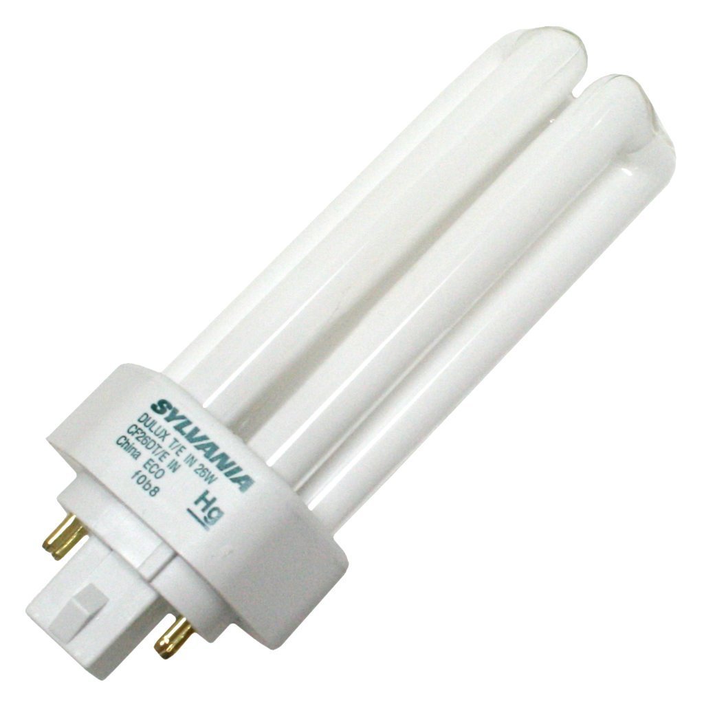 Sylvania S6747 (10 Pack) 20881 CF26DT/E/IN/835/ECO 26-Watt 3500K 4-Pin Triple Tube Compact Fluorescent Lamp, 10 Count (Pack of 1), White