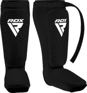 rdx shin guards kickboxing muay thai, satra approved, mma leg instep protection pads