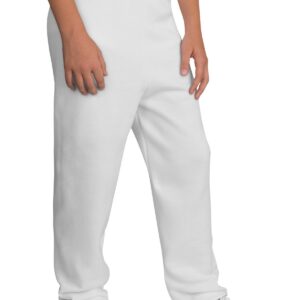 Port & Company Youth Core Fleece Sweatpant White