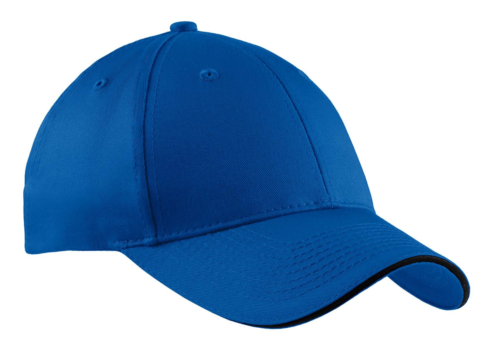 Port & Company Sandwich Bill Cap 20F Royal/Black