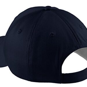 Port & Company Five Panel Twill Cap-One Size (Navy)