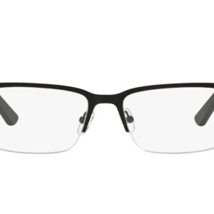 A|X ARMANI EXCHANGE Men's AX1014 Rectangular Prescription Eyewear Frames, Black/Demo Lens, 53 mm