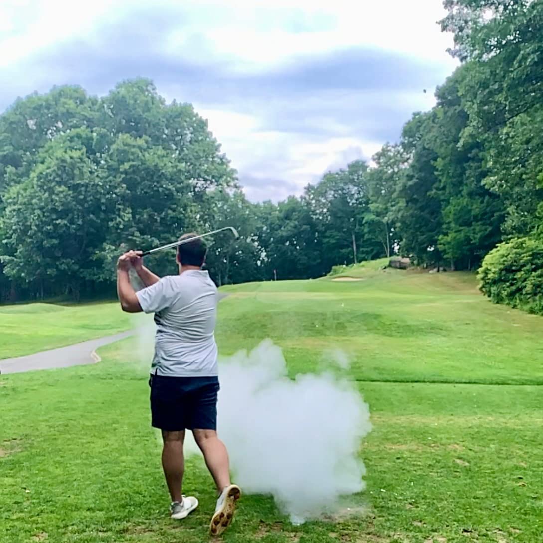 Exploding Golf Balls (Sleeve of 4) - Prank Golf Balls That Explode Into A Cloud of White Smoke Upon Impact - Funny Novelty Golf Gag Gift for Golfers