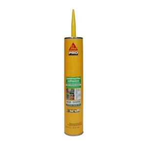 SikaBond Construction Adhesive, Gray, Advanced polyurethane for outdoor. Water immersible & waterproof, 29 fl.oz