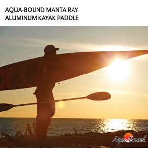 AQUA BOUND Manta Ray Aluminum 2-Piece Snap-Button Kayak Paddle