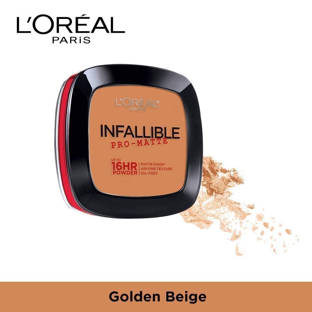 L'Oreal Paris Infallible Pro-Matte Powder, Golden Beige, 0.31 Ounce