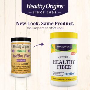 Healthy Origins Healthy Fiber - Clear Mixing (Sunfiber), 225 g - Gut Health Supplements for Women & Men - Fiber Powder Dietary Supplement - Gluten-Free Supplement - 7.9 Oz