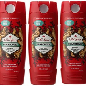 Old Spice Wild Collection Bodywash, Bearglove, 16 Fl Oz (Pack of 3)