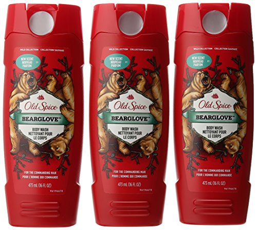 Old Spice Wild Collection Bodywash, Bearglove, 16 Fl Oz (Pack of 3)