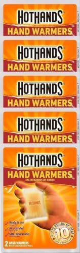 HotHands Hand Warmers, 10 count (5 pack with 2 warmers per pack)