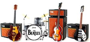 the beatles fab four miniature guitar and drums set of 4 with amp by bt mgu