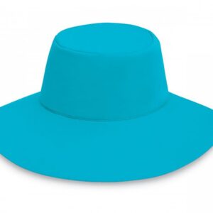 Wallaroo Hat Company – Women’s Aqua Hat – UPF 50+ Sun Protection, Packable Design Featuring a Chin Strap for Medium Crown Sizes – Water Friendly Sun Hat for Beach, Poolside and Adventures (Turquoise)