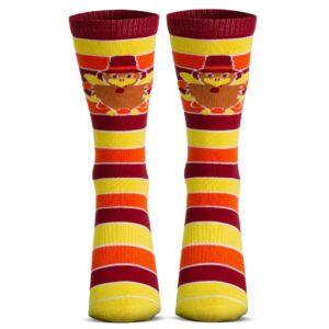 Gone For a Run Run Now Gobble Later | Running Woven Mid Calf Socks Thanksgiving Socks | Small