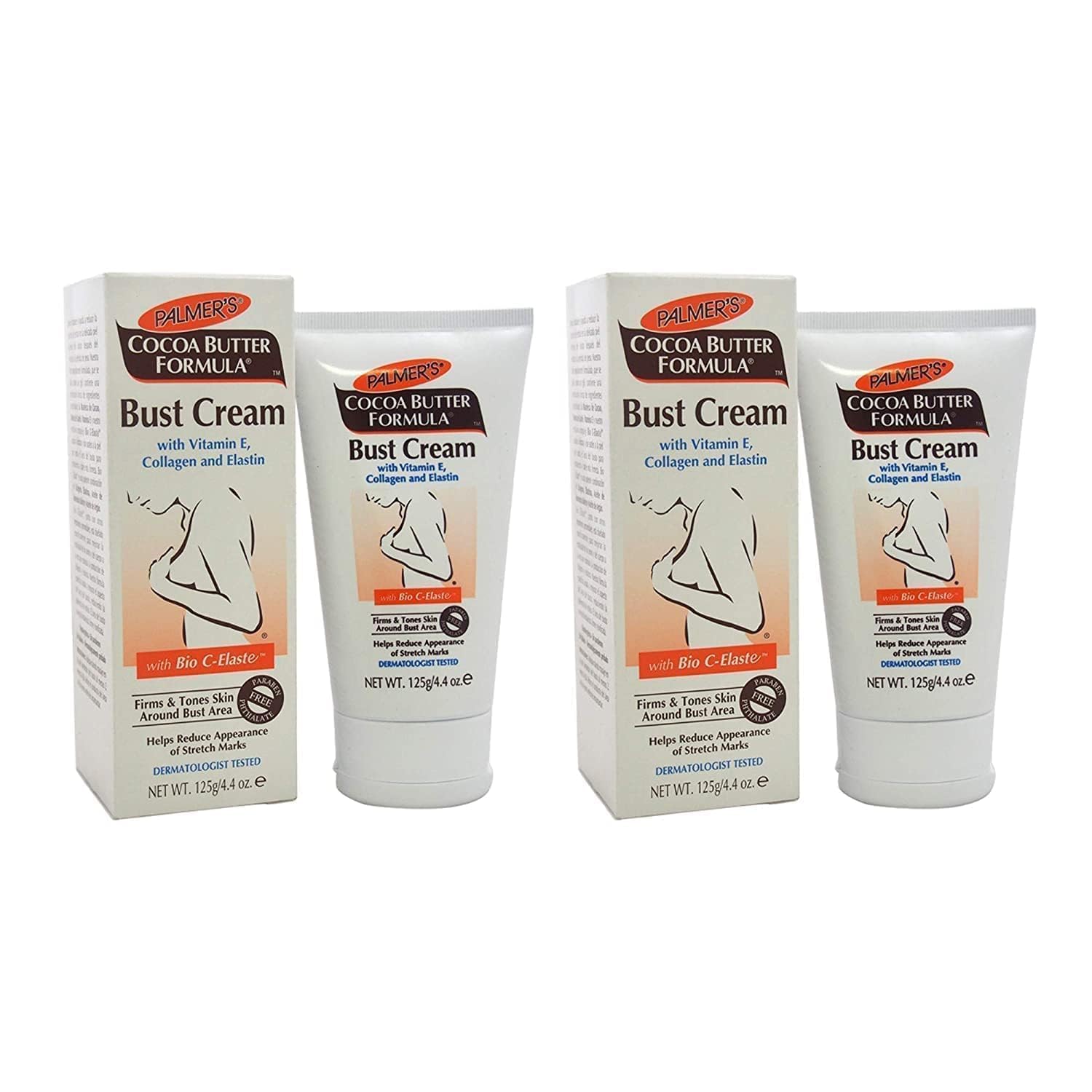 Palmer's Cocoa Butter Formula Bust Cream 4.40 oz (Pack of 2)