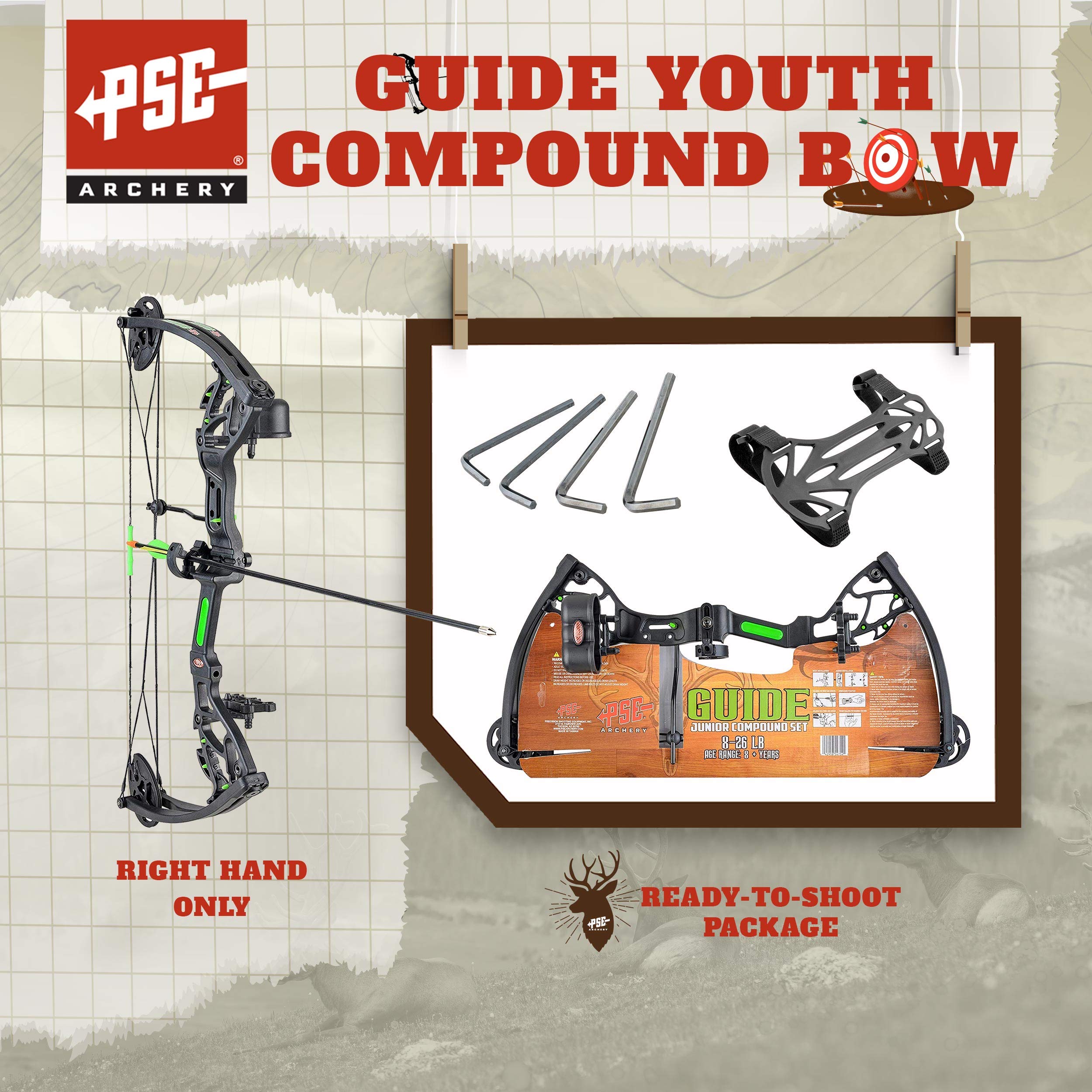 PSE ARCHERY Guide Youth Compound Bow Set