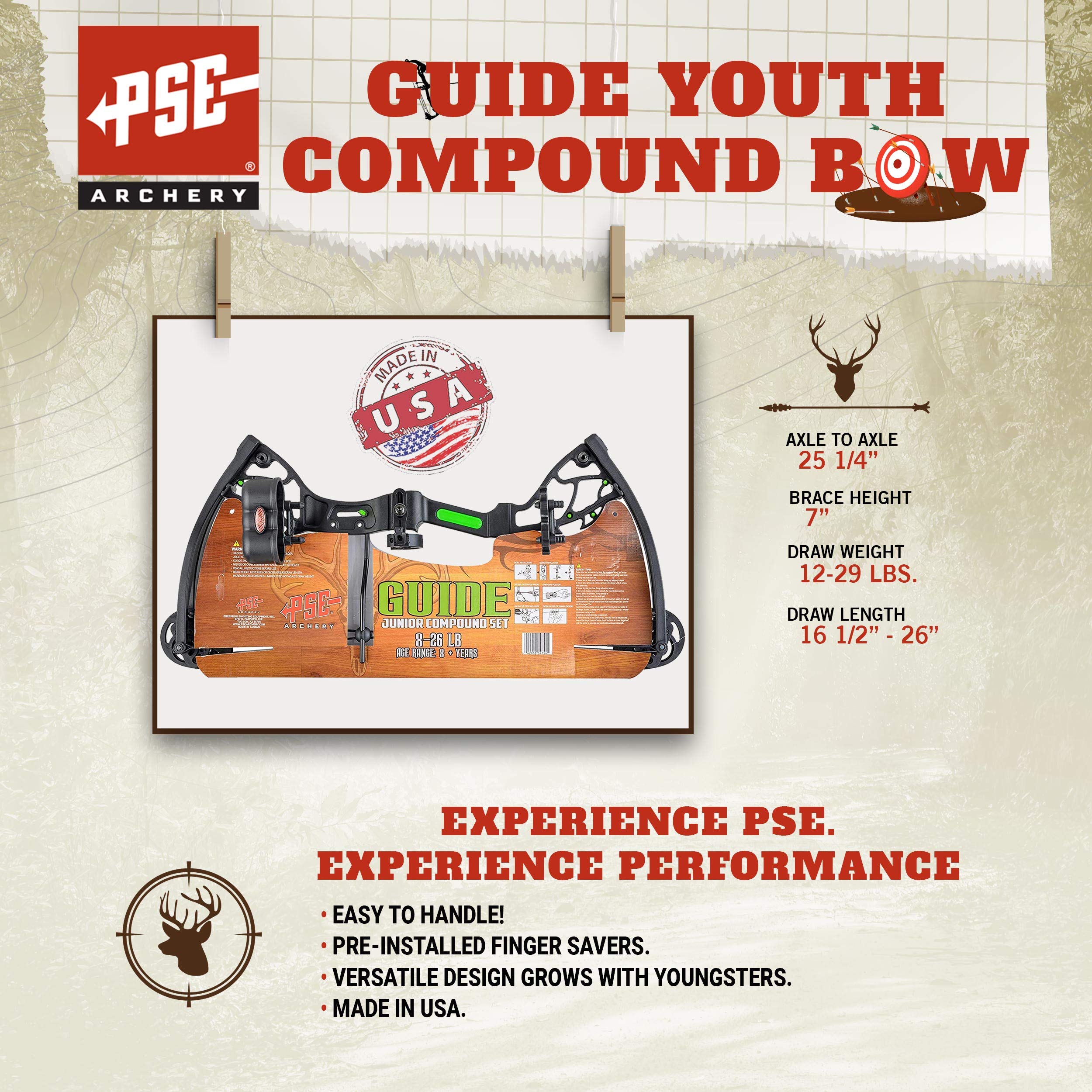 PSE ARCHERY Guide Youth Compound Bow Set