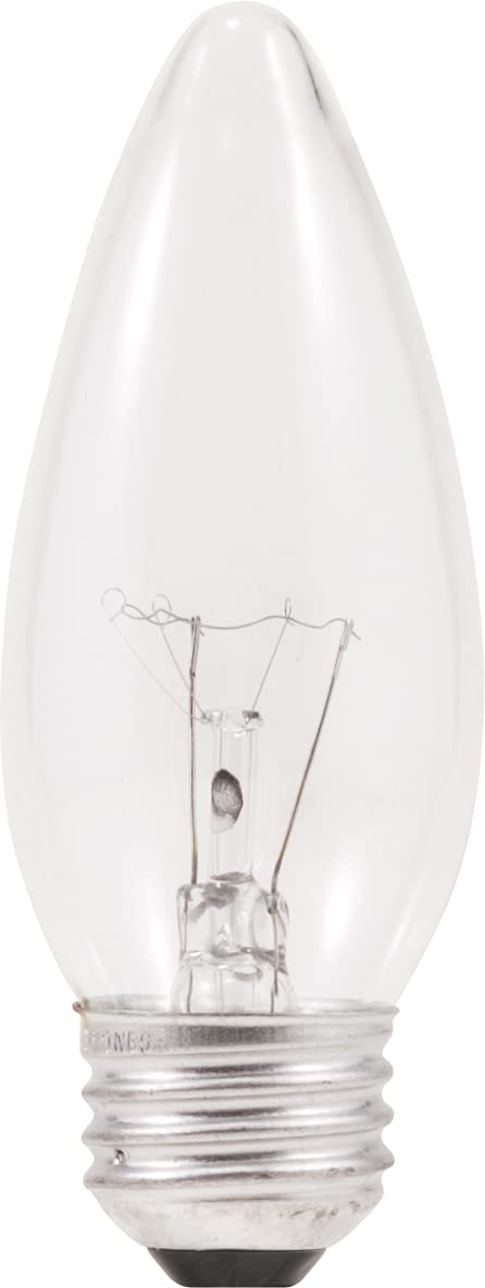 SYLVANIA 40W B13 Double Life Incandescent Ceiling Fan Light Bulb, Medium Base, 2850K, Clear - 2 Pack (13369)