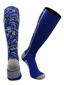 tck digital camo otc socks (royal, medium)