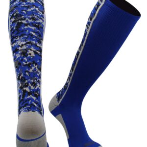 TCK Digital Camo OTC Socks (Royal, Medium)