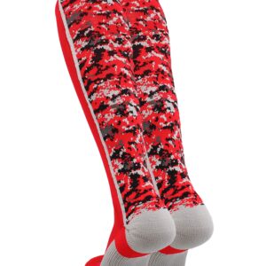 TCK Digital Camo OTC Socks (Red, Small)