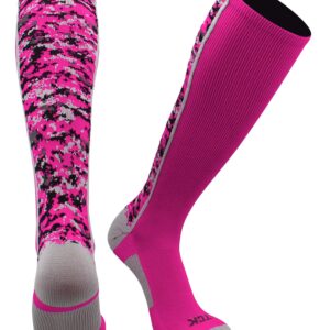 TCK Digital Camo OTC Socks (Neon Pink, Small)