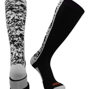 TCK Digital Camo OTC Socks (Black, Medium)