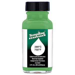 Tempil 24423- TEMPILAQ Advanced TL060 Temperature Indicating Liquid, 399 Degree C/750 Degree F, 2 oz.Ideal for Heat Treating, Brass Annealing, and Glass Production, Made in USA