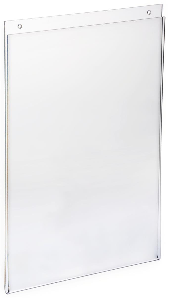 Set of 10, Wall Mounted Sign Holder for 8.5x11 Posters, Clear Acrylic, Easy Updating Without Removing The Frame from The Wall