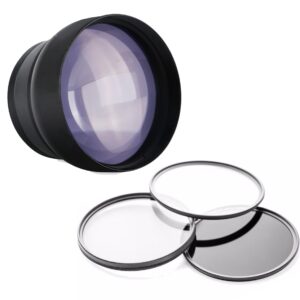 2.2X High Definition Super Telephoto Lens Compatible with Panasonic LUMIX DMC-LX100 + Filters