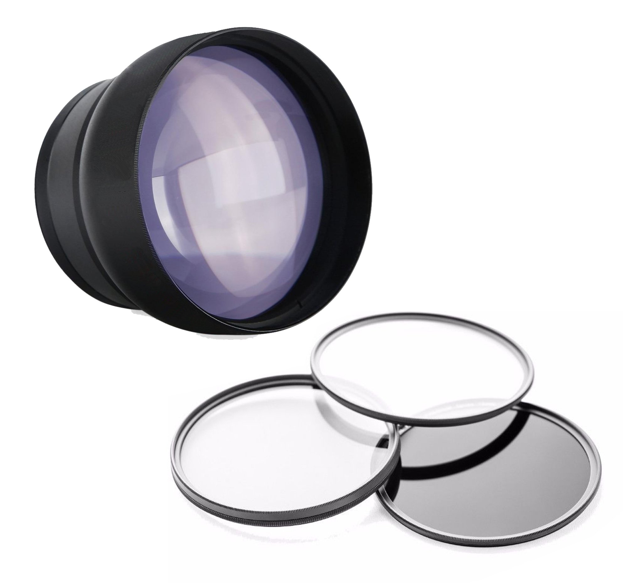 2.2X High Definition Super Telephoto Lens Compatible with Panasonic LUMIX DMC-LX100 + Filters