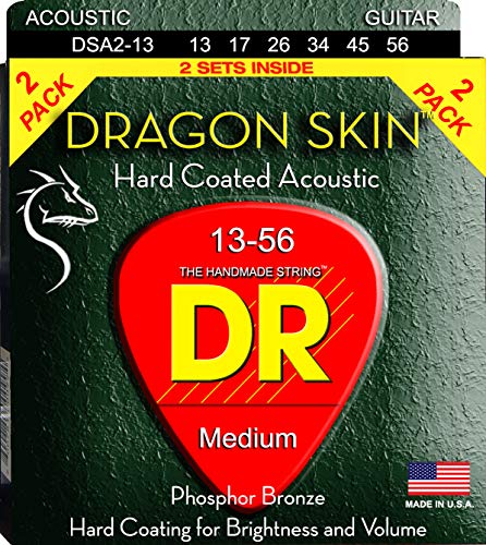 DR Strings DRAGON SKIN Acoustic Guitar Strings (DSA-2/13)