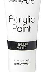 Work of Art 120ml Acrylic Paint - White, 6721