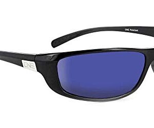 Optic Nerve - 2022 Premium & Affordable Polarized Sport Sunglasses for Men/Women, Backwoods Edition with Shiny Black Frame/Smoke Lens