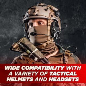 Peltor Comtac I & II Peltor Arc Rail Adapter - Arc Rail Headset Adapter Shooting Ear Protection Peltor Helmet Adapter Tactical Helmet Headset Adapter - Peltor Helmet Mount Airsoft Helmet Attachments