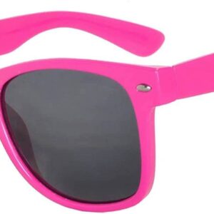 OWL Unisex Retro Style Classic Vintage Sunglasses with Smoke Lens Pink Frame