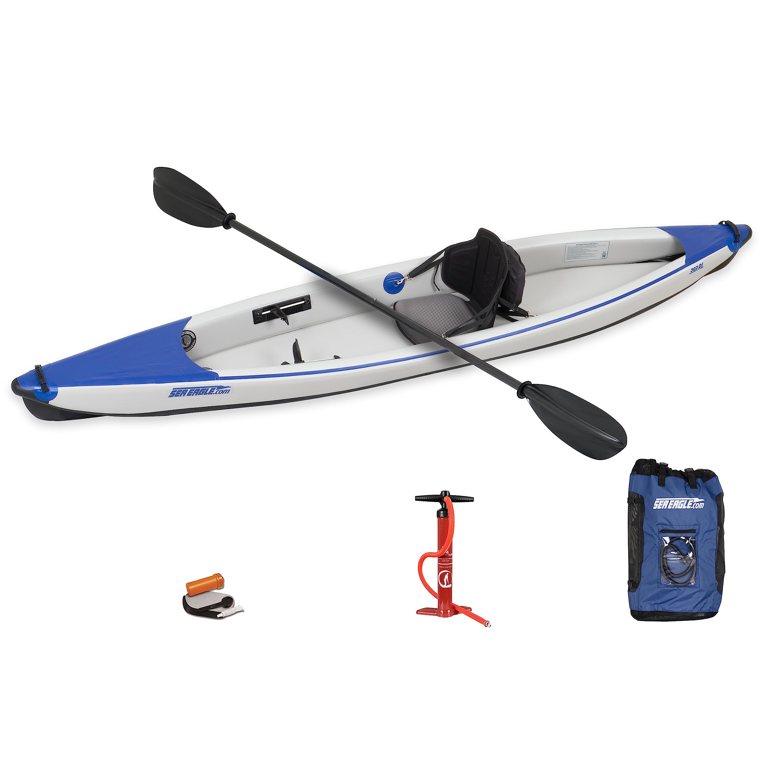 Sea Eagle Razorlite 393rl Inflatable Kayak Pro Carbon Solo Package