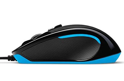 Logitech G300s Wired Gaming Mouse, 2,5K Sensor, 2,500 DPI, RGB, Lightweight, 9 Programmable Controls, On-Board Memory, Compatible with PC/Mac - Black