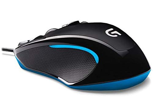 Logitech G300s Wired Gaming Mouse, 2,5K Sensor, 2,500 DPI, RGB, Lightweight, 9 Programmable Controls, On-Board Memory, Compatible with PC/Mac - Black